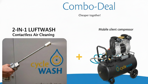 cycleWASH 2-IN-1 LUFTWASH Contactless Air Cleaning Combo Deal