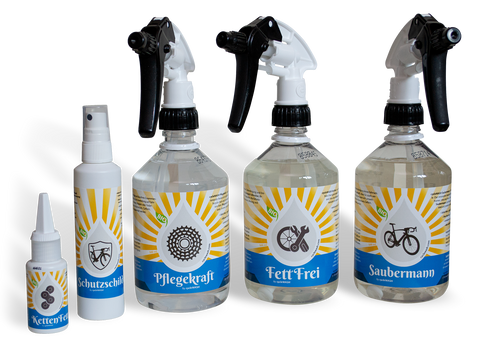 The right detergents and drying for bicycles