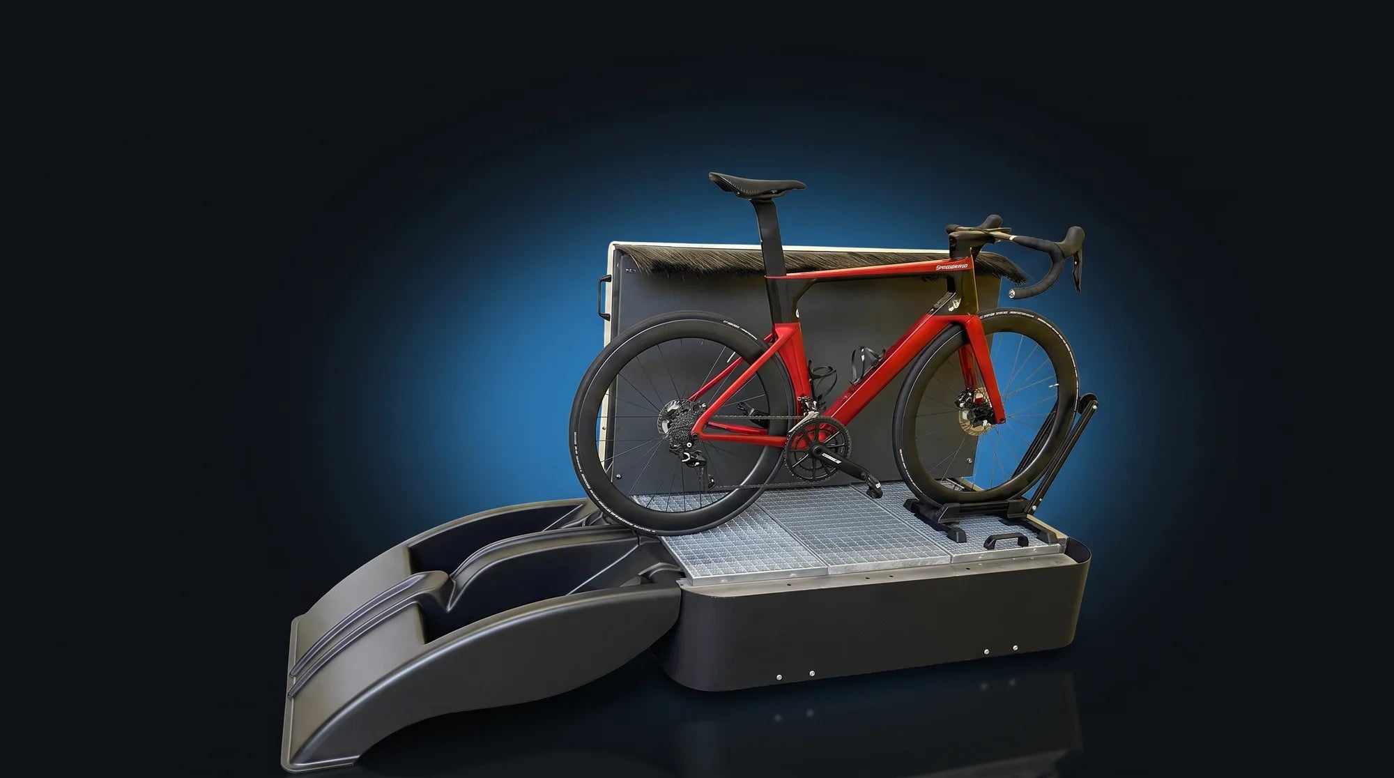 cycleWASH Station &mdash; manual open-air bike wash