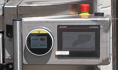 Touch display close-up