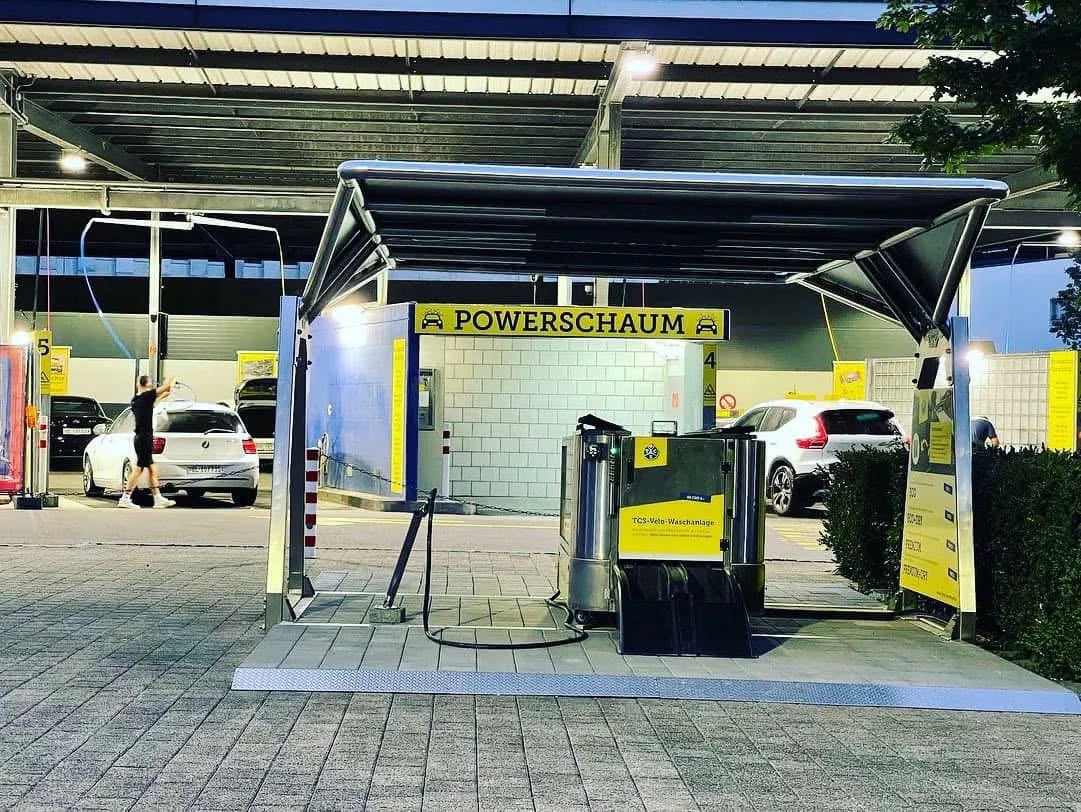 TCS Velo-Waschanlage — Self-service, contactless payment