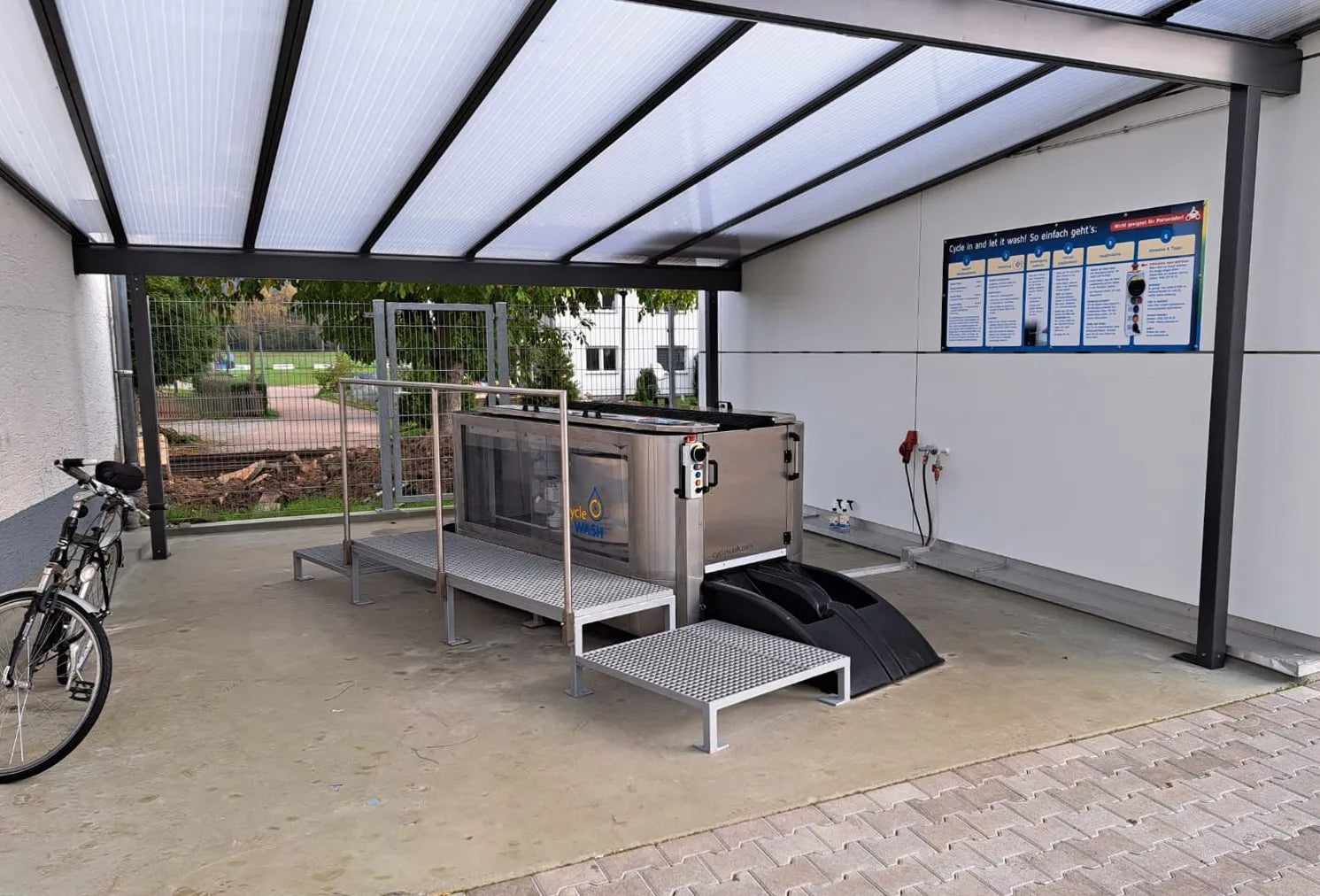 Gaildorf cycleWASH station