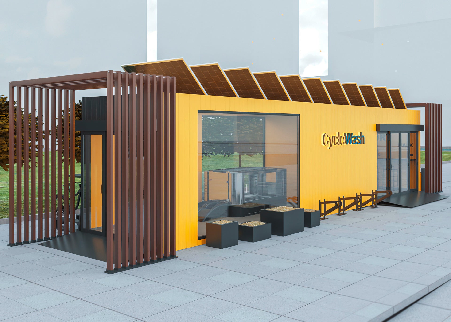 cycleWASH OASIS in urban environment